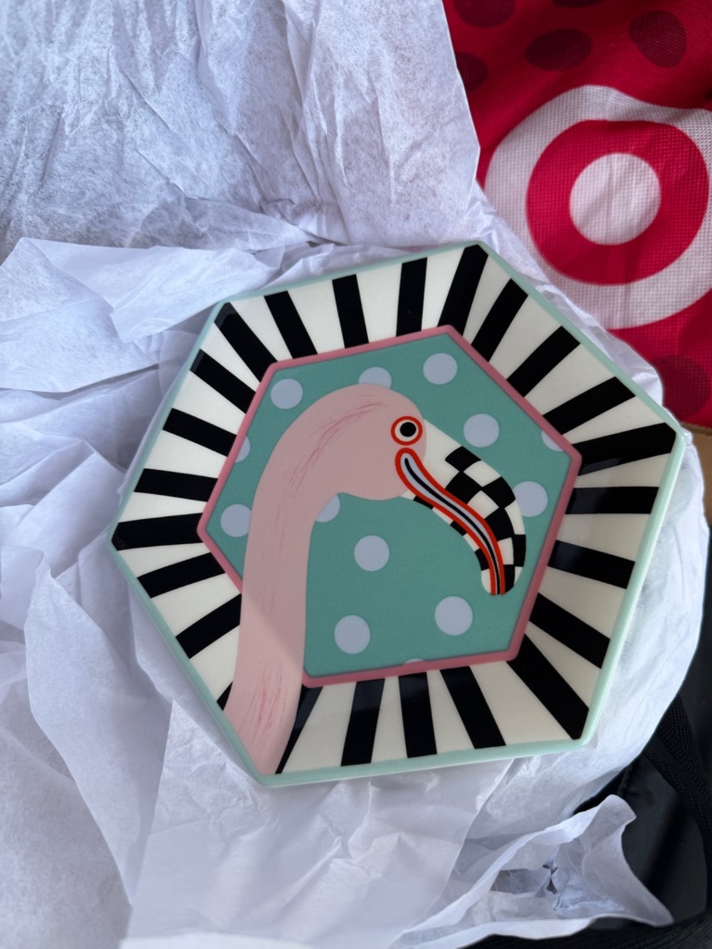 Patience Brewster Flamingo Dessert Plates (Set of 4)